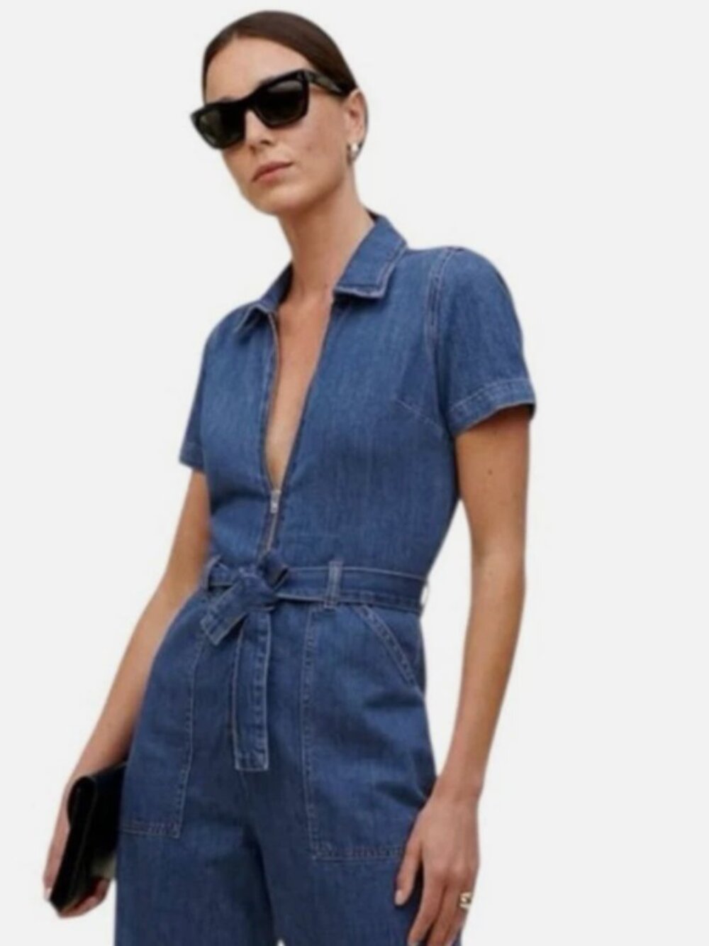 Cassidy Denim Jumpsuit size 2 in Blue